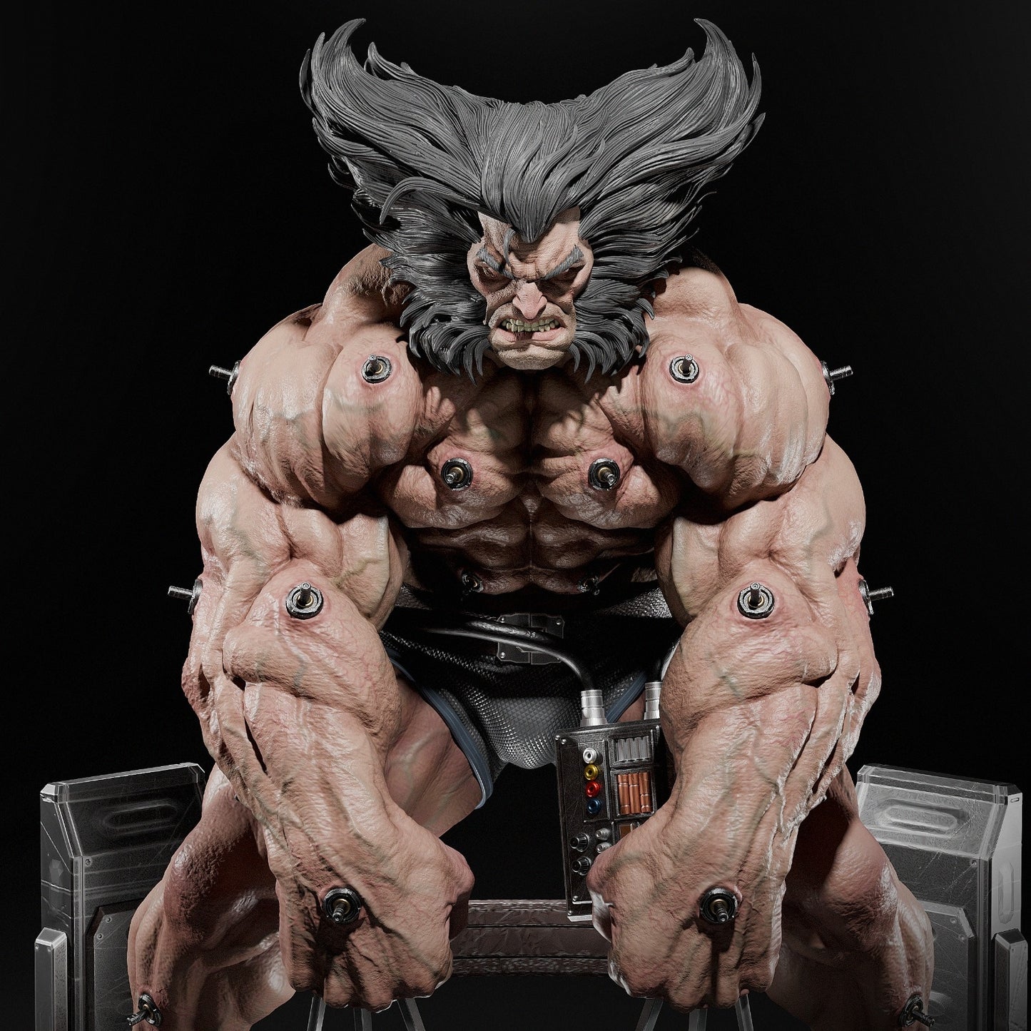 Weapon X Sculpture (75mm to 500mm) - Unassembled/Unpainted/3D Print
