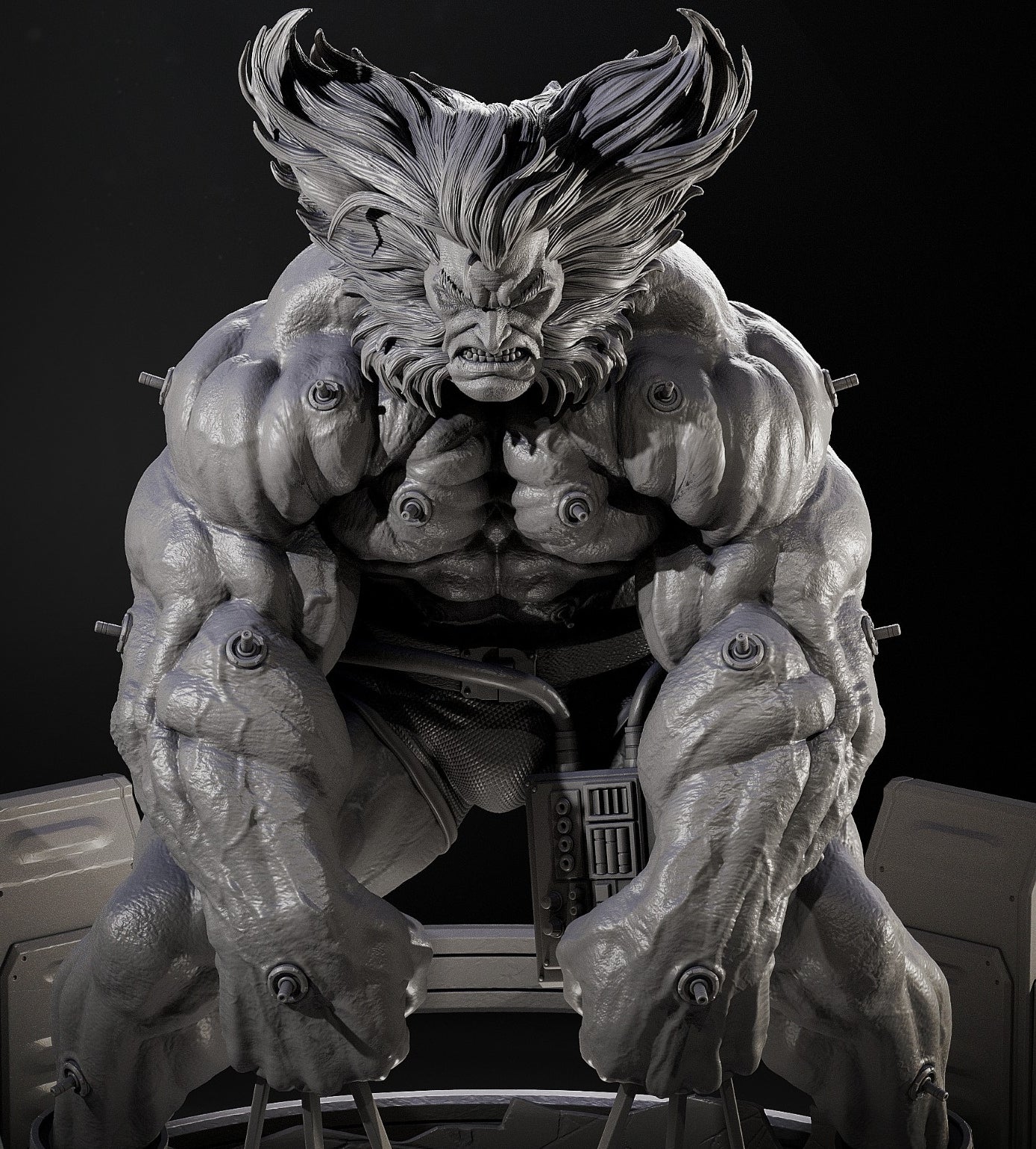 Weapon X Sculpture (75mm to 500mm) - Unassembled/Unpainted/3D Print