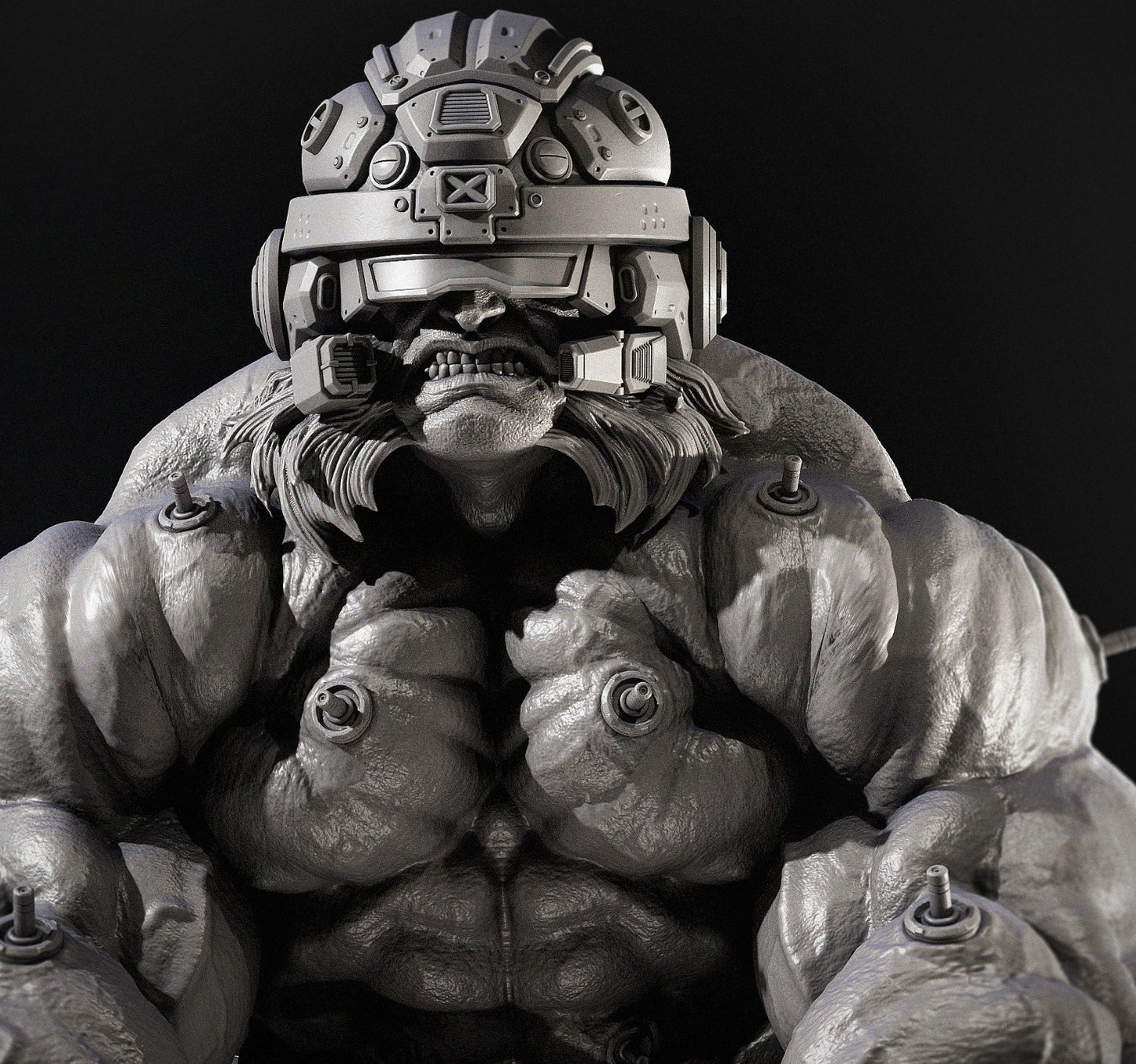 Weapon X Sculpture (75mm to 500mm) - Unassembled/Unpainted/3D Print