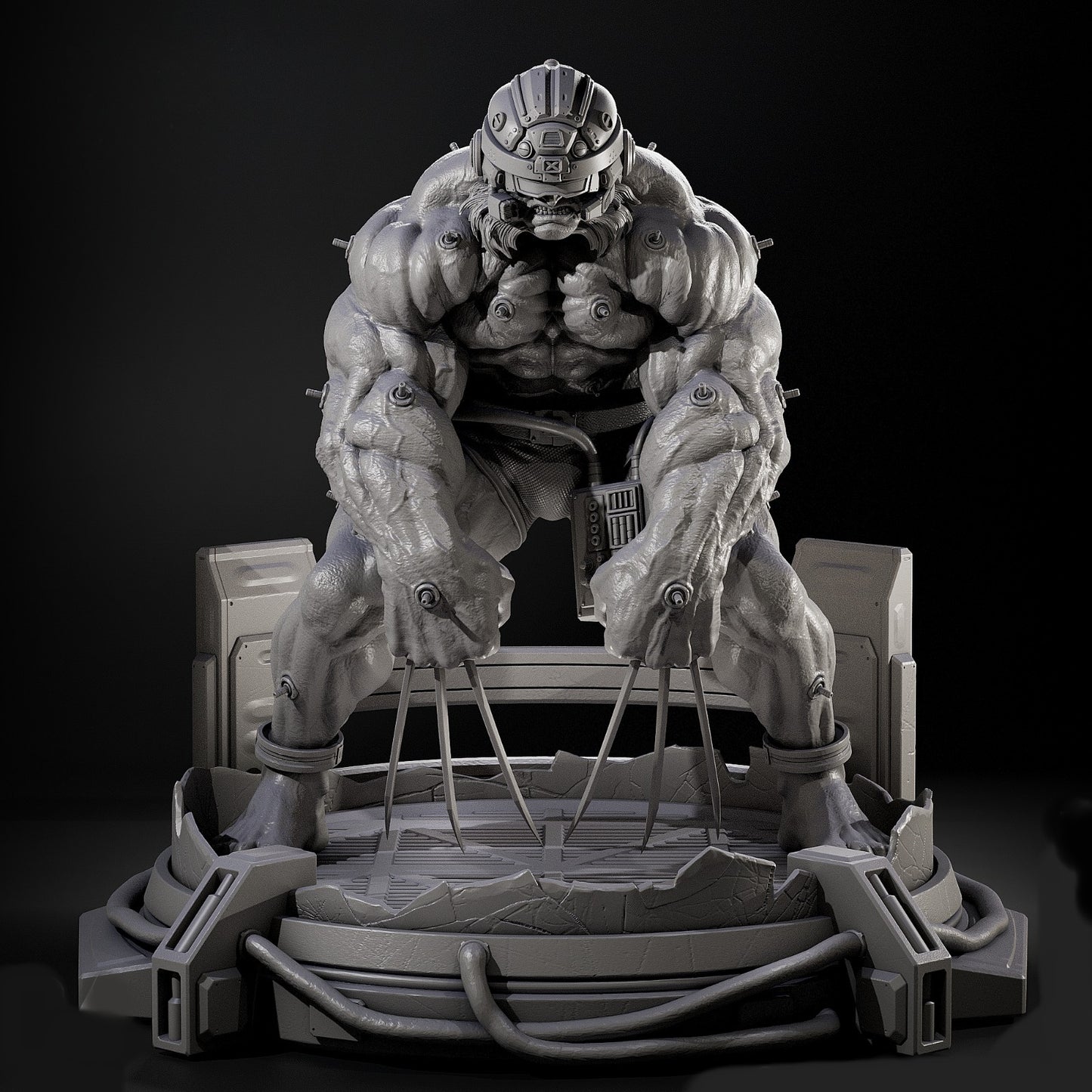 Weapon X Sculpture (75mm to 500mm) - Unassembled/Unpainted/3D Print