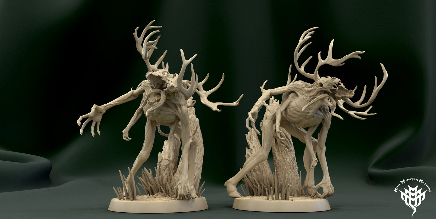 Wendigo Pose 1 - by 3dartDigital - Tabletop RPG Miniature - Roleplaying 3D Printed Fantasy Mini