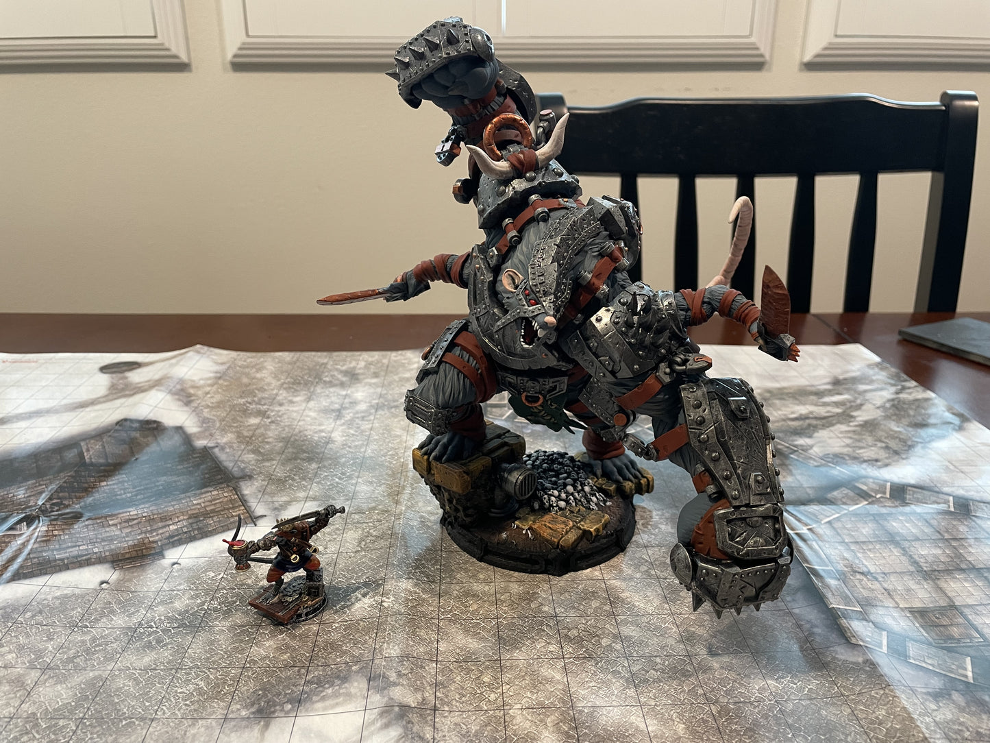 Wererat Monstrosity - Rat-Men - Mordheim - by Witchsong Miniatures - Tabletop RPG Miniature - Roleplaying 3D Printed Fantasy Mini