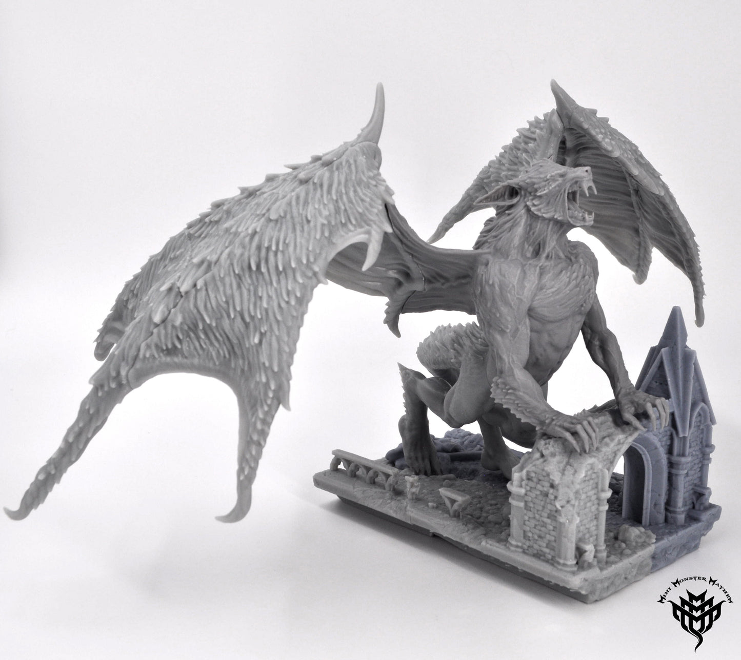 Werewolf Dragon - by Mini Monster Mayhem- Tabletop RPG Miniature - Roleplaying 3D Printed Fantasy Mini