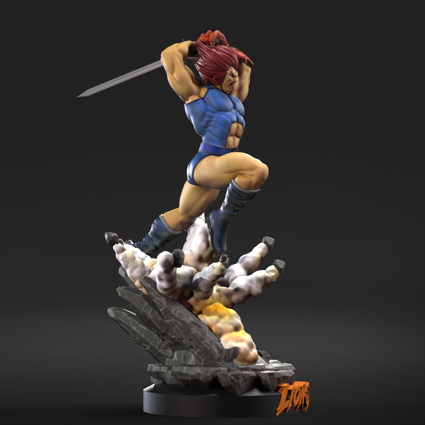Lion-O Sculpture (75mm to 500mm) - Unassembled/Unpainted/3D Print
