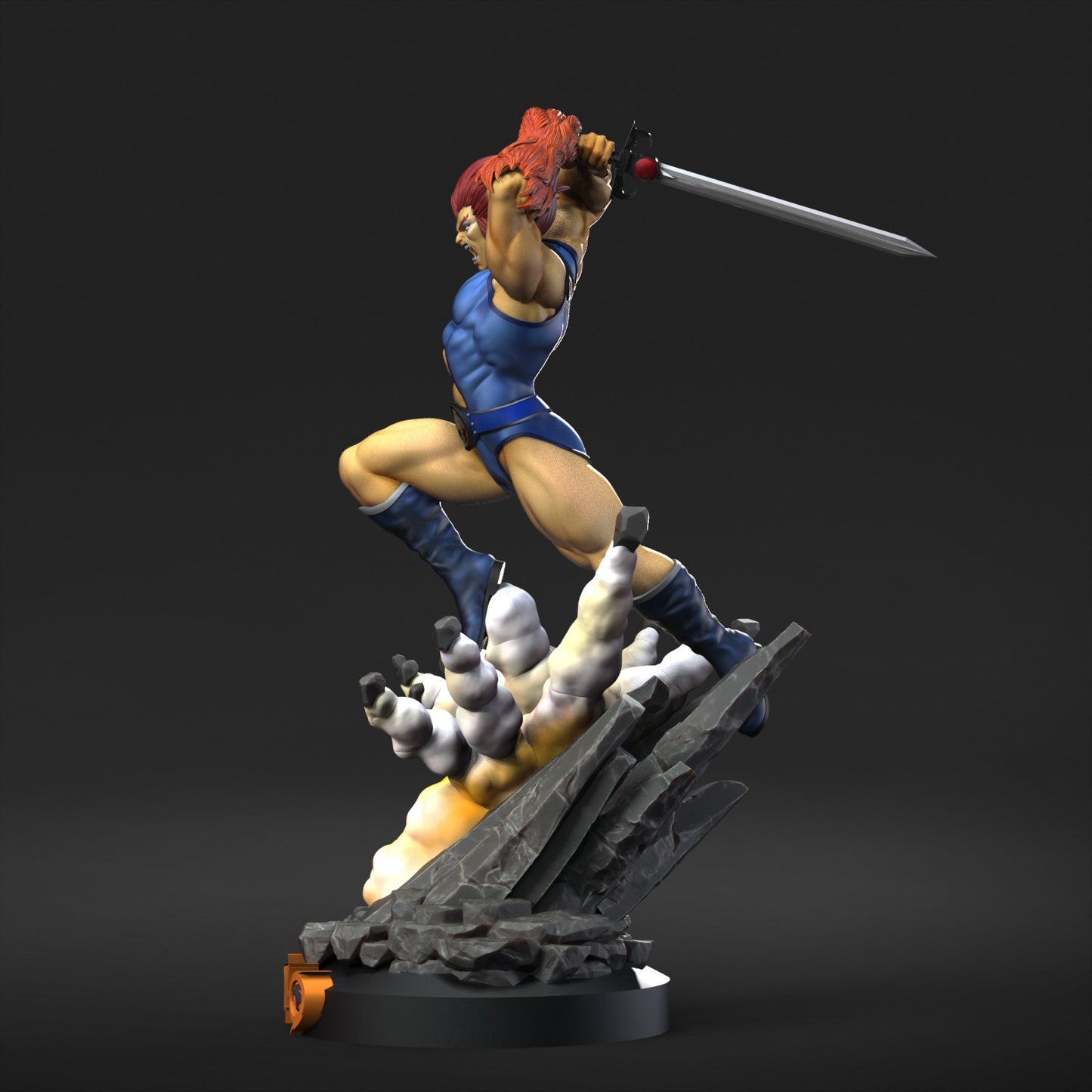 Lion-O Sculpture (75mm to 500mm) - Unassembled/Unpainted/3D Print