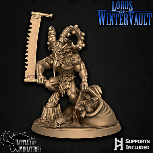 Wintervault Foulwarder - Lord - Dungeons and Dragons - by Battleyak Miniatures - Tabletop RPG Miniature - Roleplaying 3D Printed Fantasy Mini