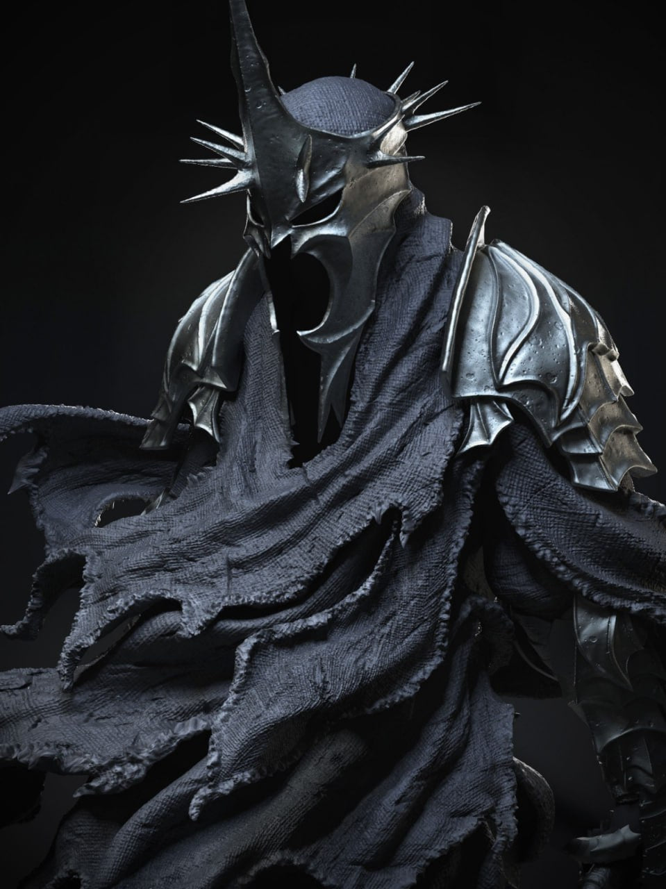 Witch King of Angma Sculpt - by CA_3DArt- Tabletop RPG Miniature - Roleplaying 3D Printed Fantasy Mini