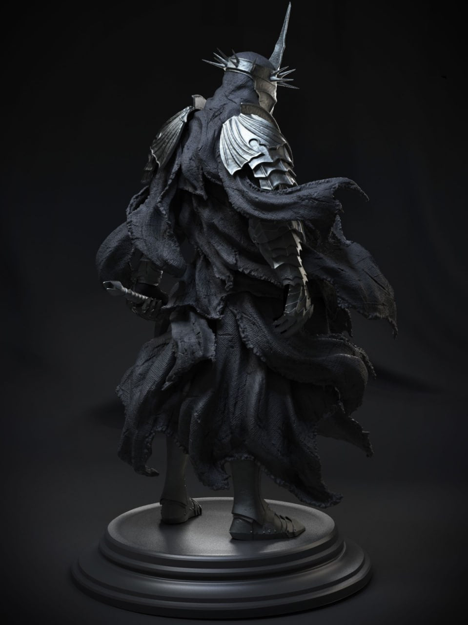 Witch King of Angma Sculpt - by CA_3DArt- Tabletop RPG Miniature - Roleplaying 3D Printed Fantasy Mini