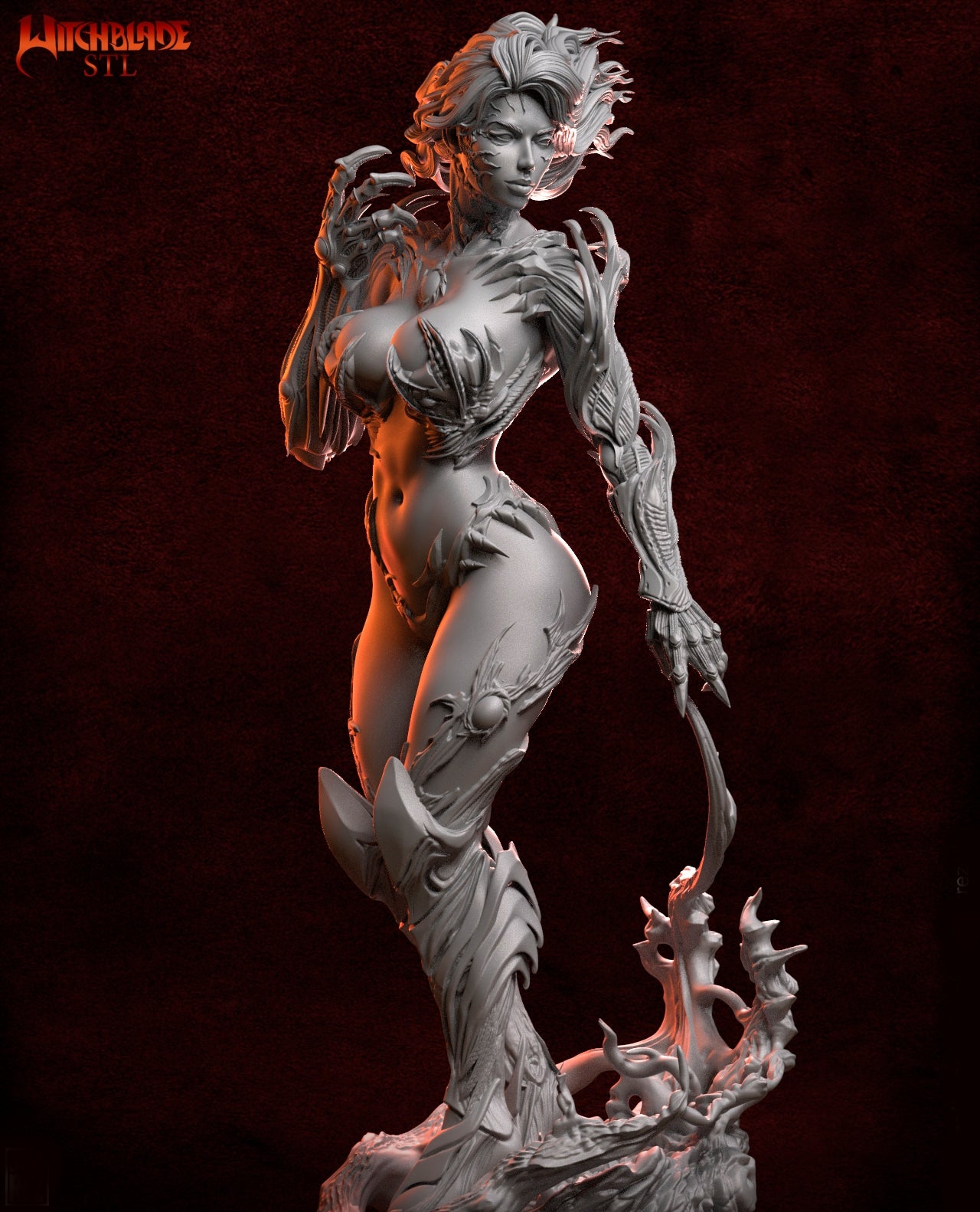 WitchBlade Sculpture (75mm to 500mm) - Unassembled/Unpainted/3D Print