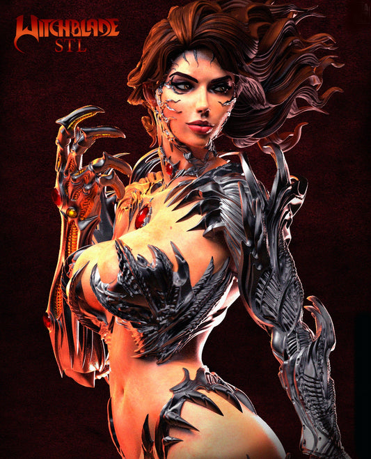 WitchBlade Sculpture (75mm to 500mm) - Unassembled/Unpainted/3D Print