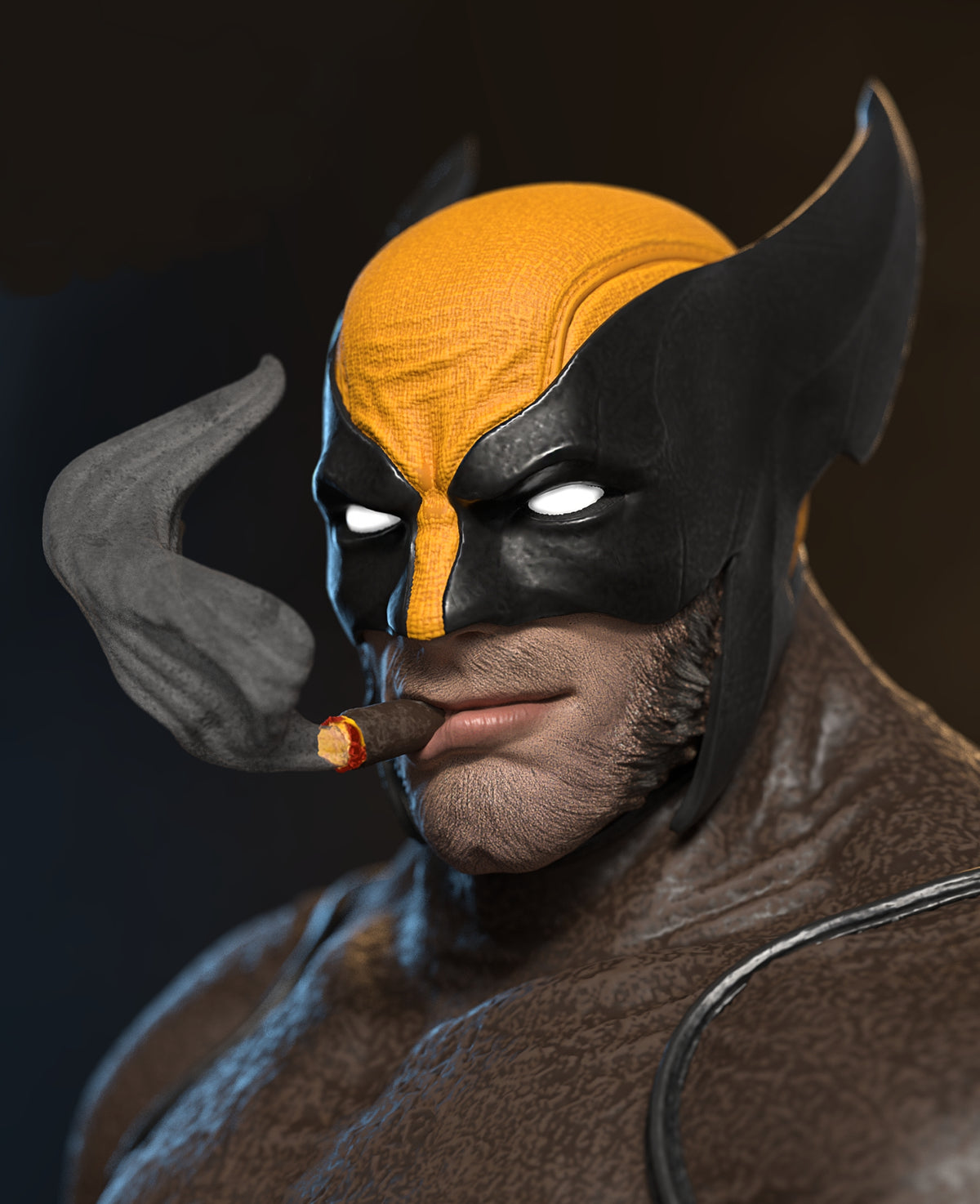 Sculpture de Wolverine (75 mm à 500 mm) - Non assemblé/Non peint/Impression 3D