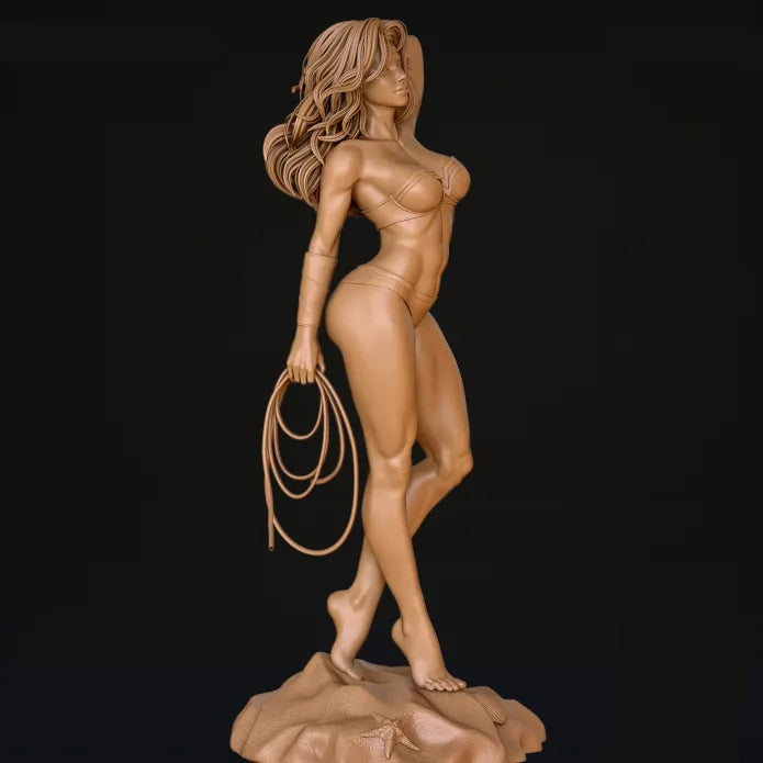 Wonder Woman Summer Swimsuit SFW/NSFW Sculpture (75mm to 500mm) - Unassembled/Unpainted/3D Print