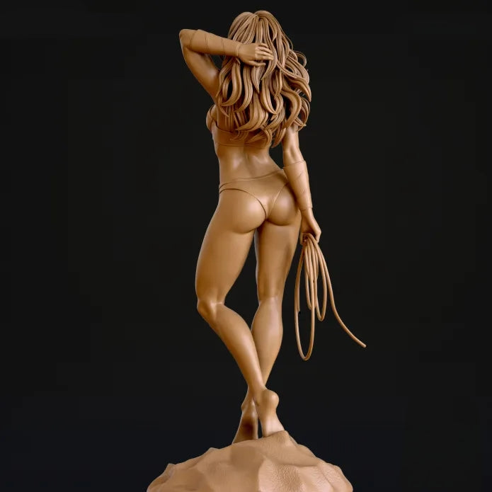 Wonder Woman Summer Swimsuit SFW/NSFW Sculpture (75mm to 500mm) - Unassembled/Unpainted/3D Print