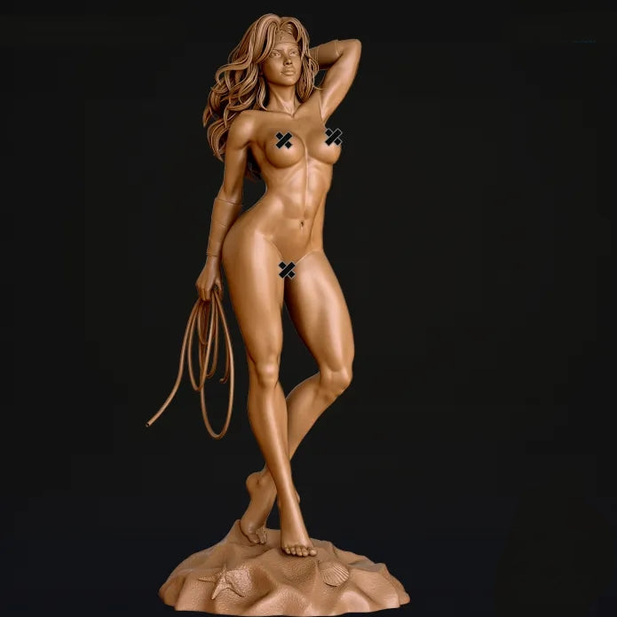 Wonder Woman Summer Swimsuit SFW/NSFW Sculpture (75mm to 500mm) - Unassembled/Unpainted/3D Print