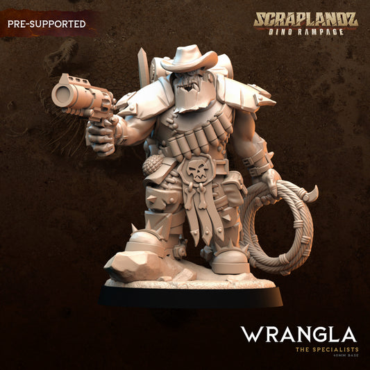 Orkz Wrangler - The Specialist - by Dark Gods- Tabletop RPG Miniature - Roleplaying 3D Printed Fantasy Mini