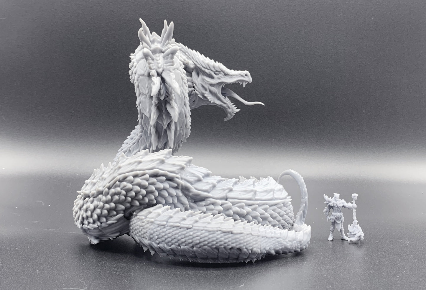 Wyrm - Dragon - by Mini Monster Mayhem- Tabletop RPG Miniature - Roleplaying 3D Printed Fantasy Mini