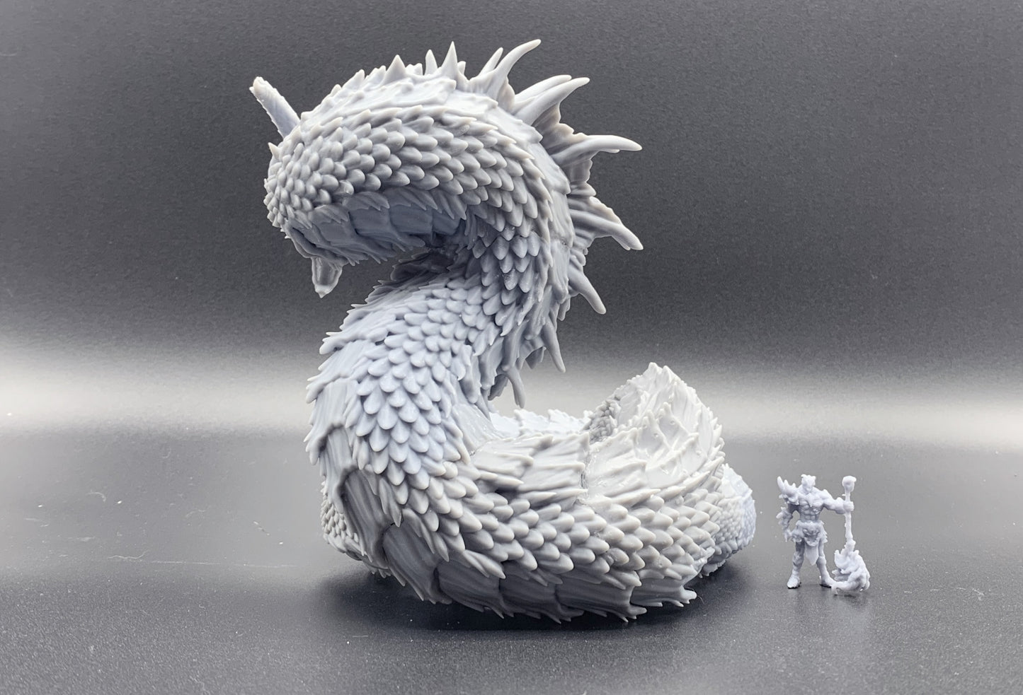 Wyrm - Dragon - by Mini Monster Mayhem- Tabletop RPG Miniature - Roleplaying 3D Printed Fantasy Mini