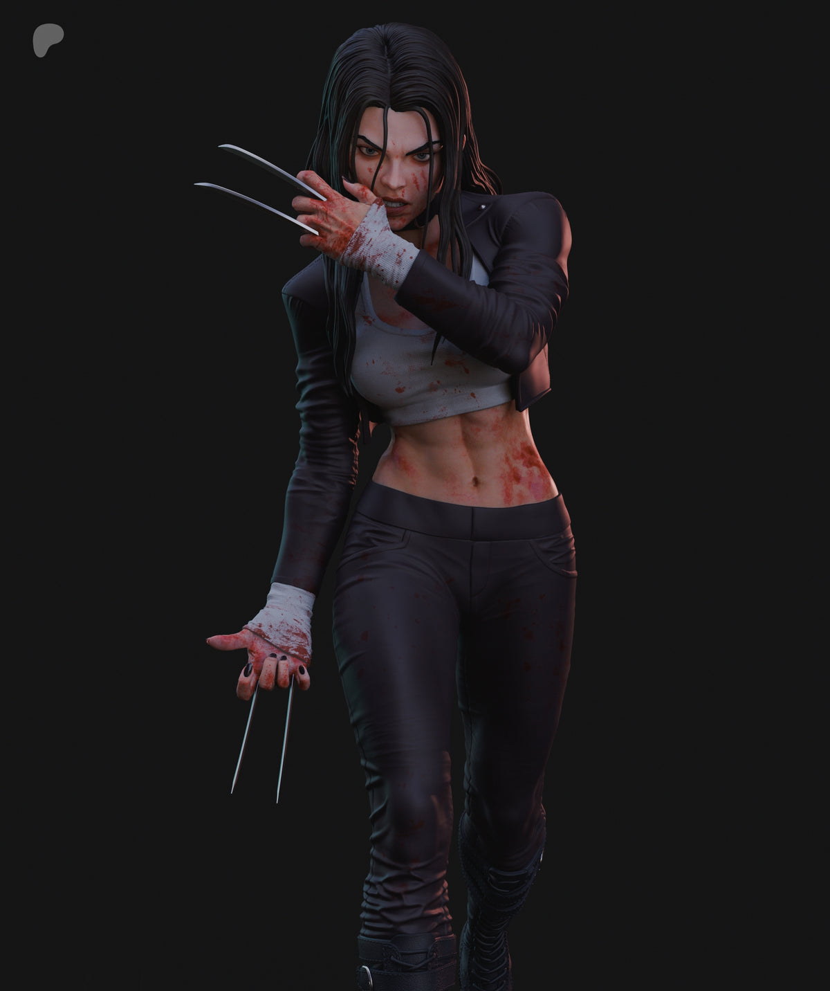 X-23 / Laura Kinney Sculpture (75mm to 500mm) - Unassembled/Unpainted/3D Print