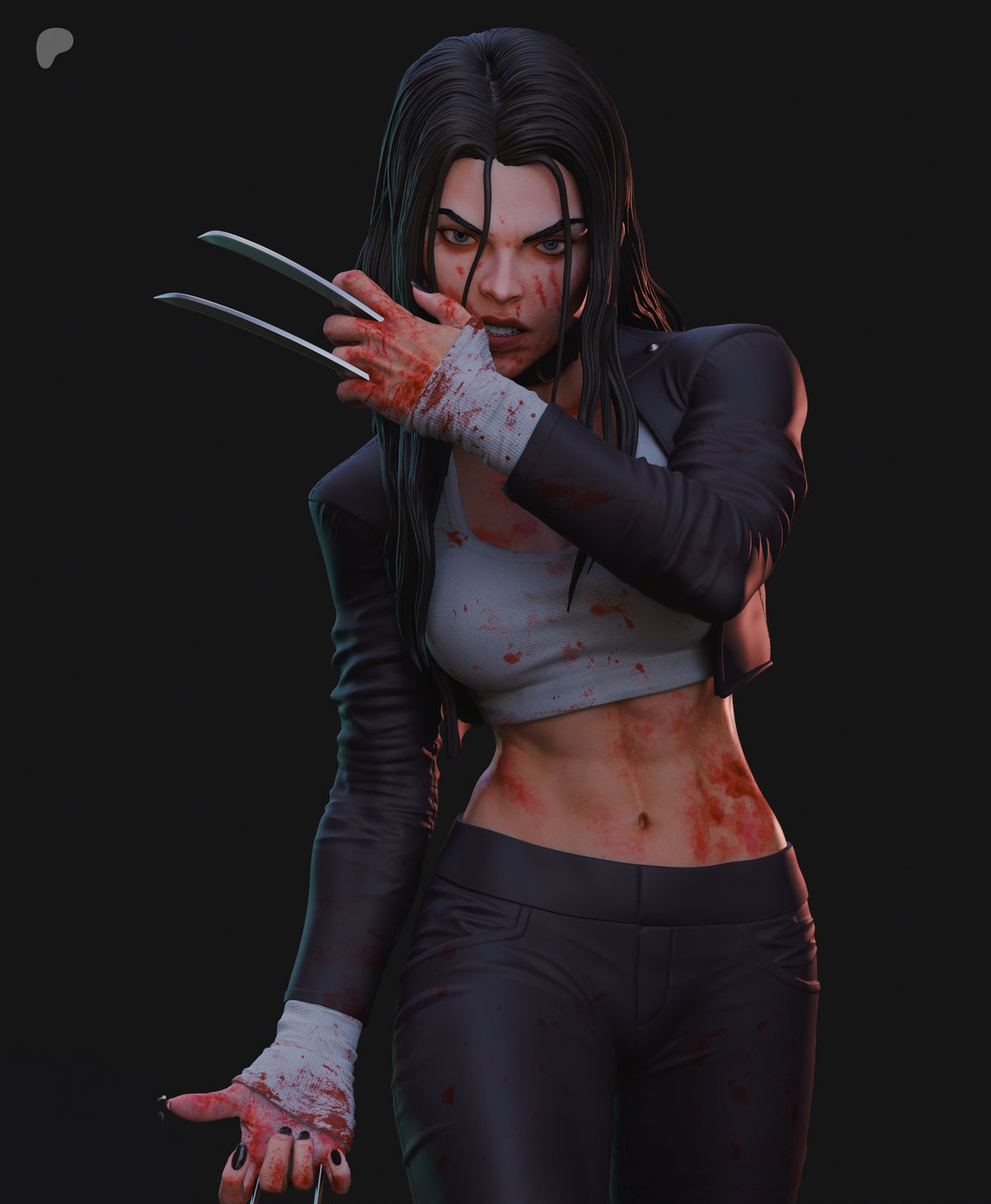 X-23 / Laura Kinney Sculpture (75mm to 500mm) - Unassembled/Unpainted/3D Print