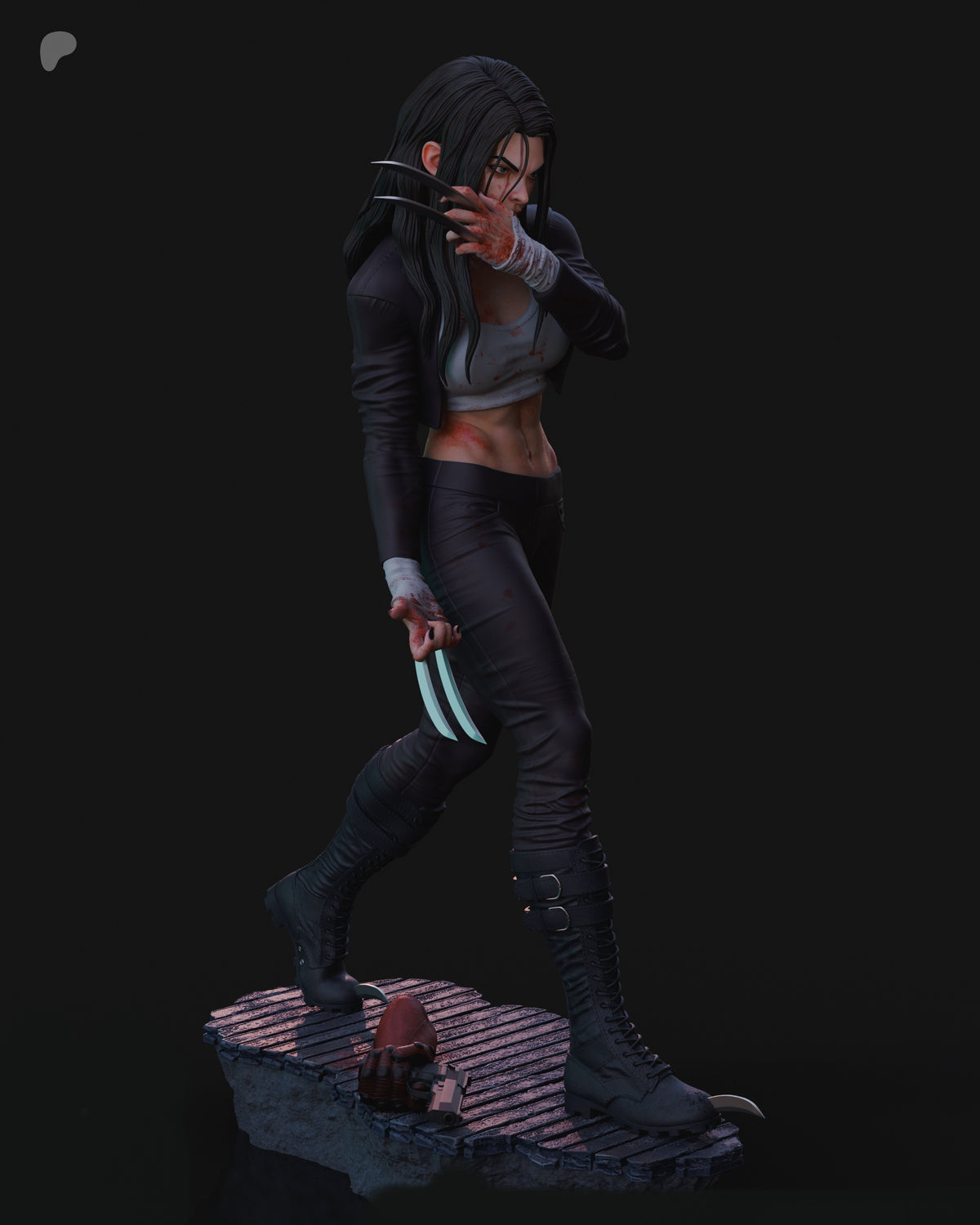 X-23 / Laura Kinney Sculpture (75mm to 500mm) - Unassembled/Unpainted/3D Print