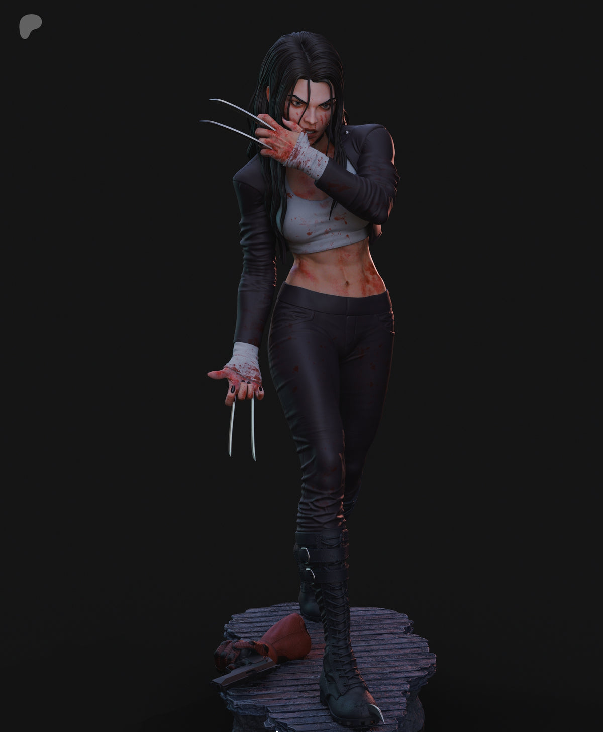X-23 / Laura Kinney Sculpture (75mm to 500mm) - Unassembled/Unpainted/3D Print