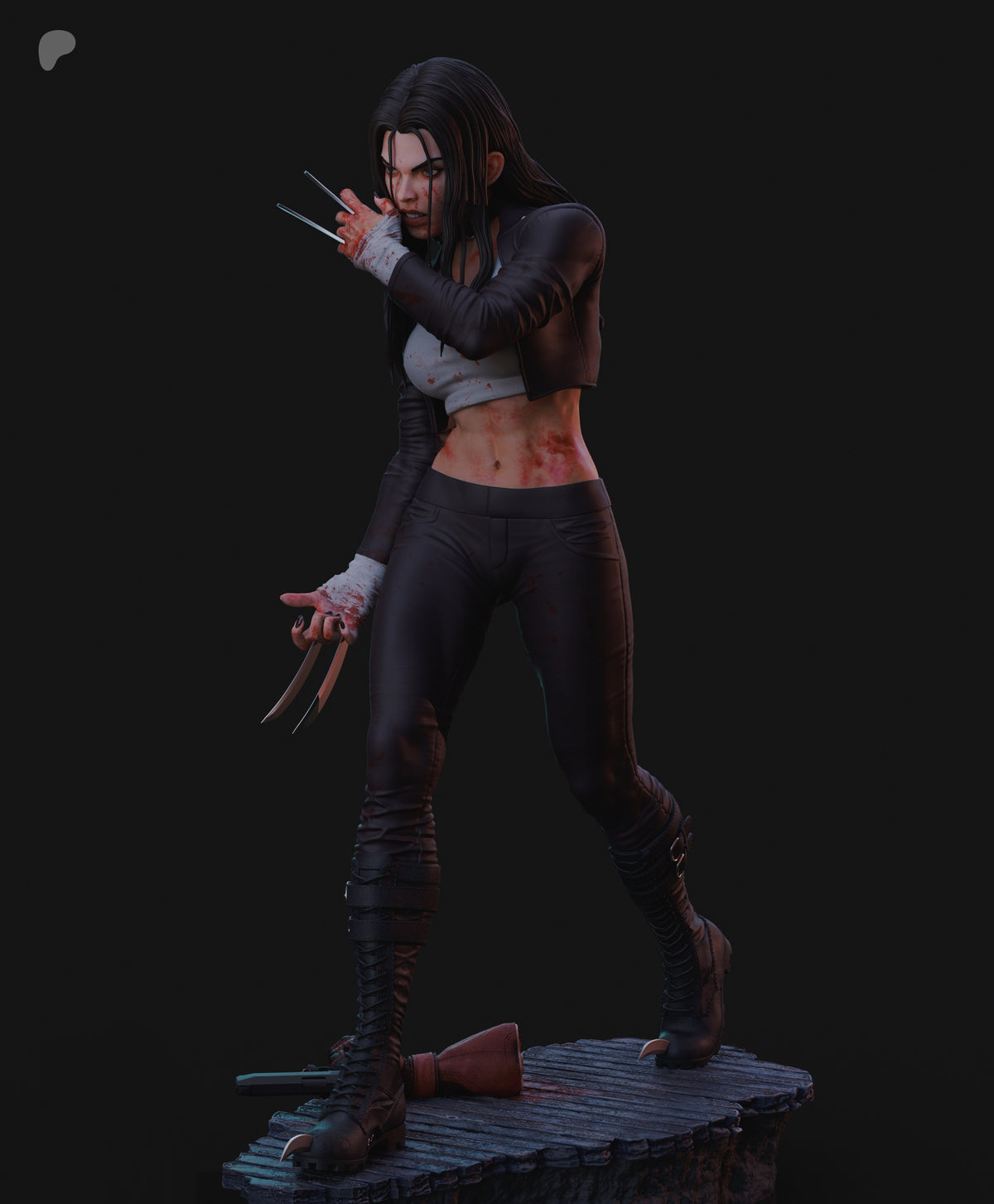 X-23 / Laura Kinney Sculpture (75mm to 500mm) - Unassembled/Unpainted/3D Print