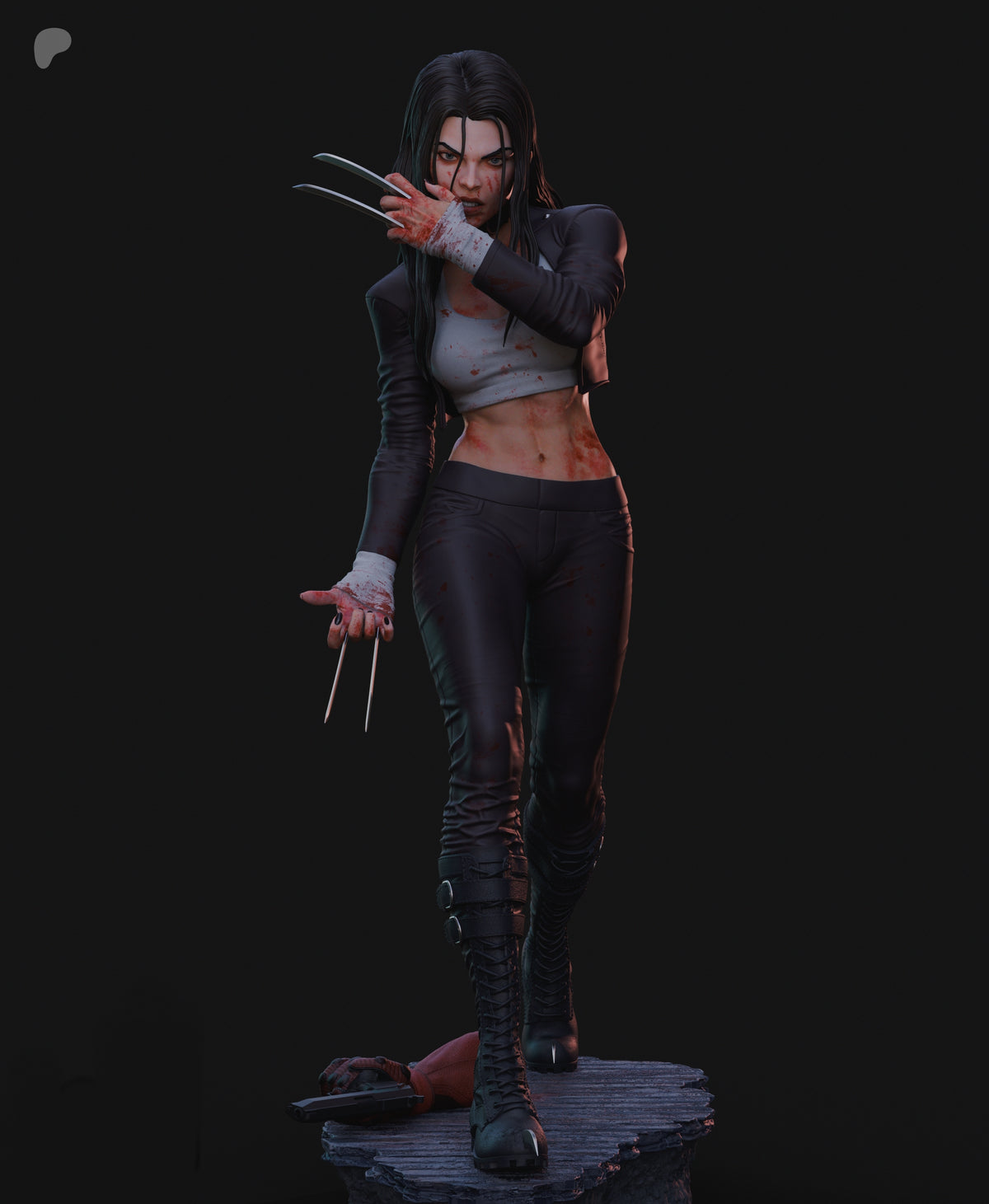 X-23 / Laura Kinney Sculpture (75mm to 500mm) - Unassembled/Unpainted/3D Print