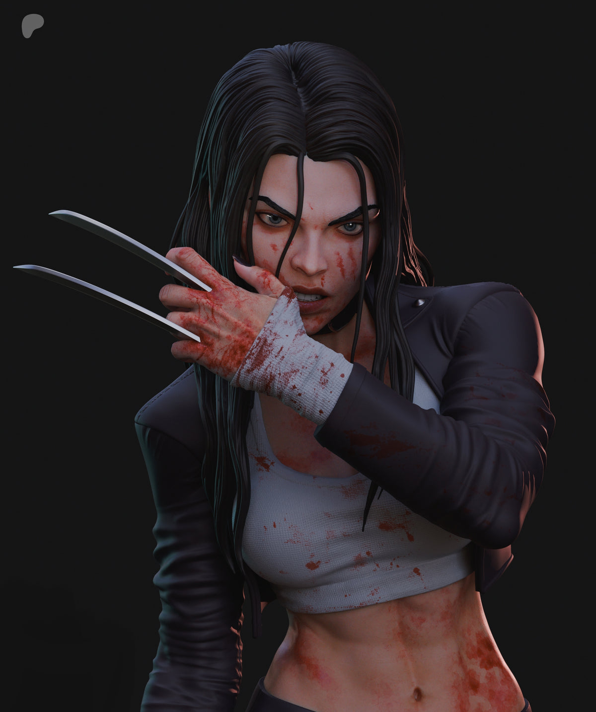 X-23 / Laura Kinney Sculpture (75mm to 500mm) - Unassembled/Unpainted/3D Print