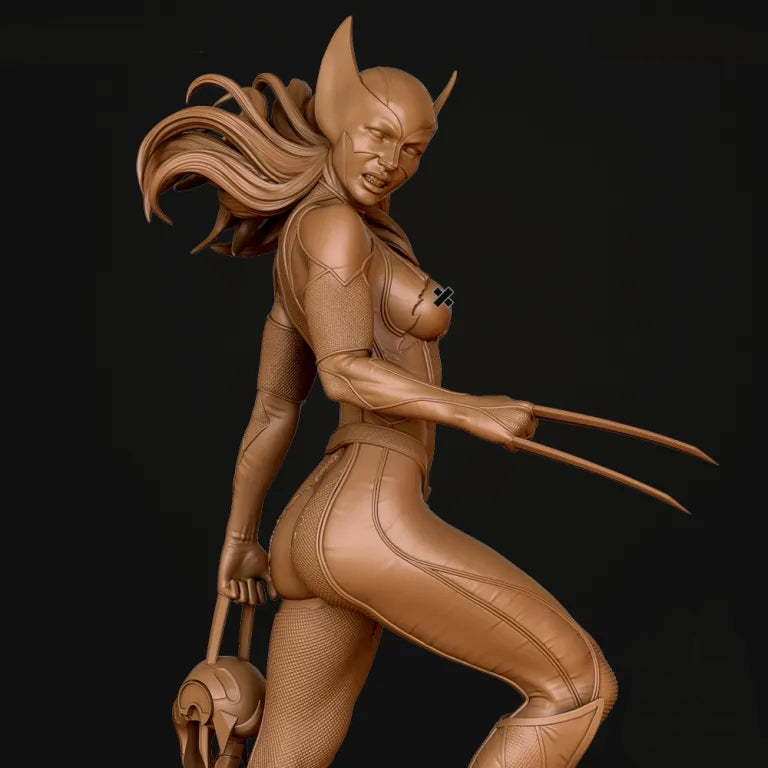 Laura X-23 NSFW Sculpture - Tabletop RPG Miniature - Roleplaying 3D Printed Fantasy Mini