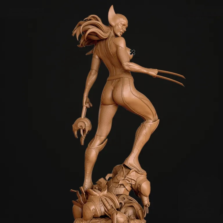 Laura X-23 NSFW Sculpture - Tabletop RPG Miniature - Roleplaying 3D Printed Fantasy Mini