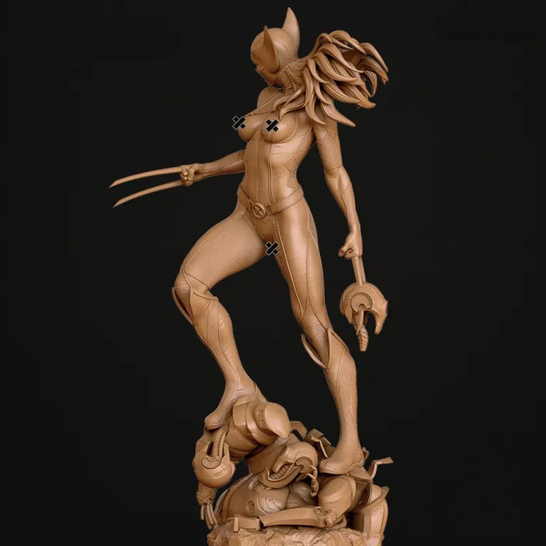Laura X-23 NSFW Sculpture - Tabletop RPG Miniature - Roleplaying 3D Printed Fantasy Mini