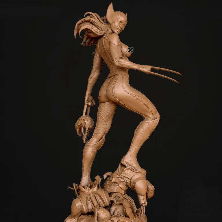 Laura X-23 NSFW Sculpture - Tabletop RPG Miniature - Roleplaying 3D Printed Fantasy Mini