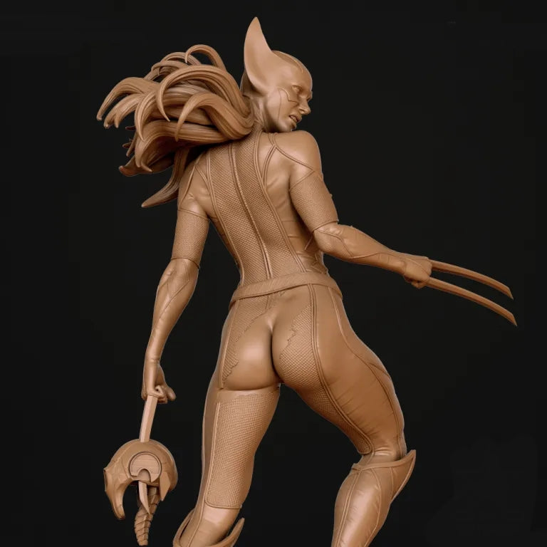Laura X-23 NSFW Sculpture - Tabletop RPG Miniature - Roleplaying 3D Printed Fantasy Mini