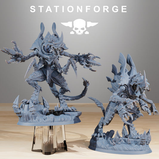 Xenarid Devourers - Compatible with Warhammer 40K - by Station Forge - Tabletop RPG Miniature - Roleplaying 3D Printed Fantasy Mini