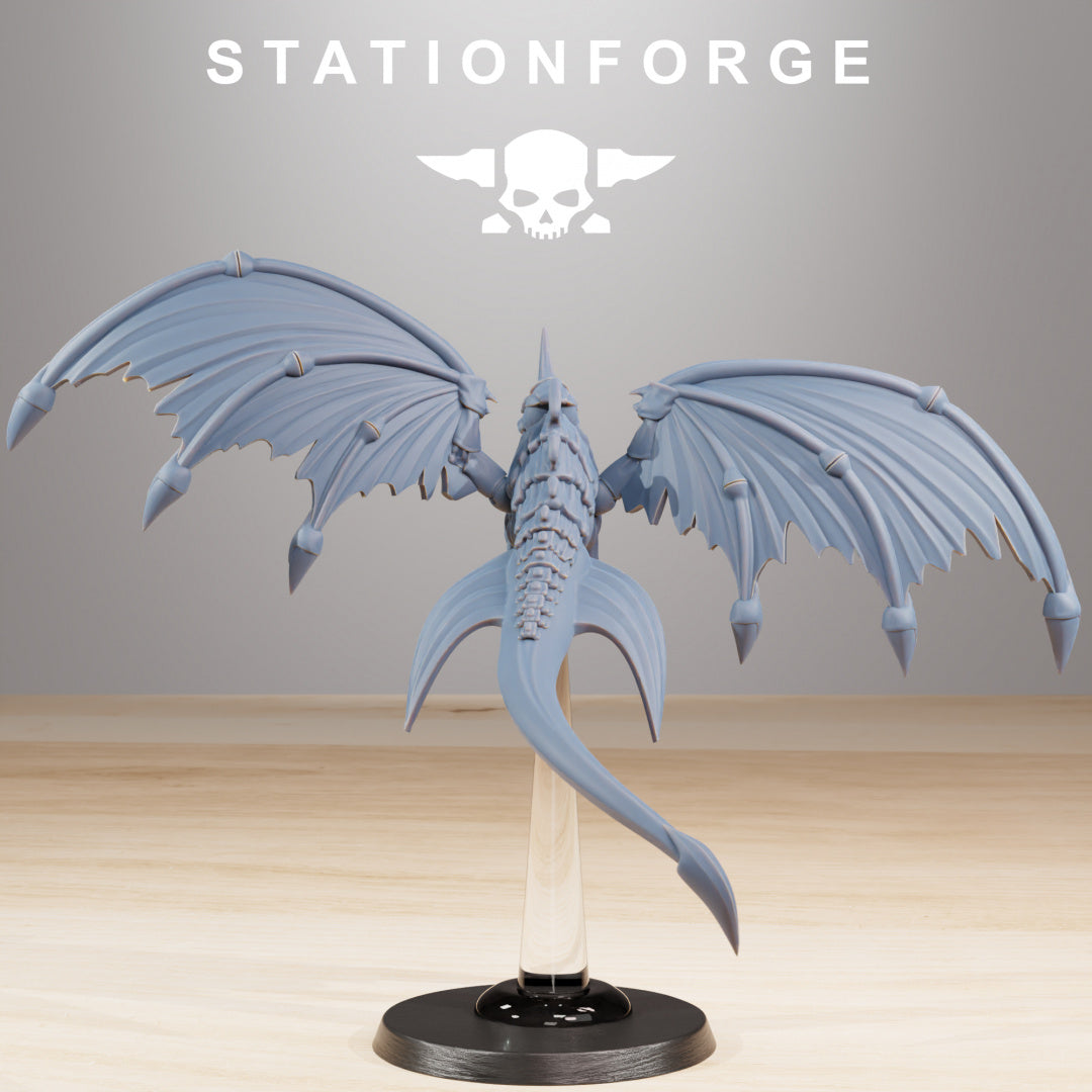 Xenarid Flyers - Compatible with Warhammer 40K - by Station Forge - Tabletop RPG Miniature - Roleplaying 3D Printed Fantasy Mini