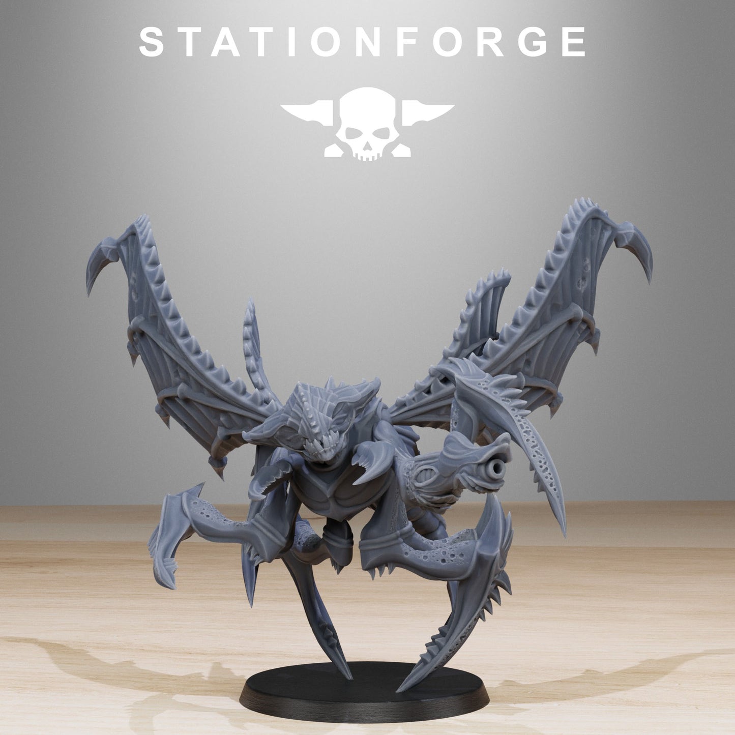 Xenarid Flying Crawlers - Tyranid Proxies - Compatible with Warhammer 40K - by Station Forge - Tabletop RPG Miniature - Roleplaying 3D Printed Fantasy Mini