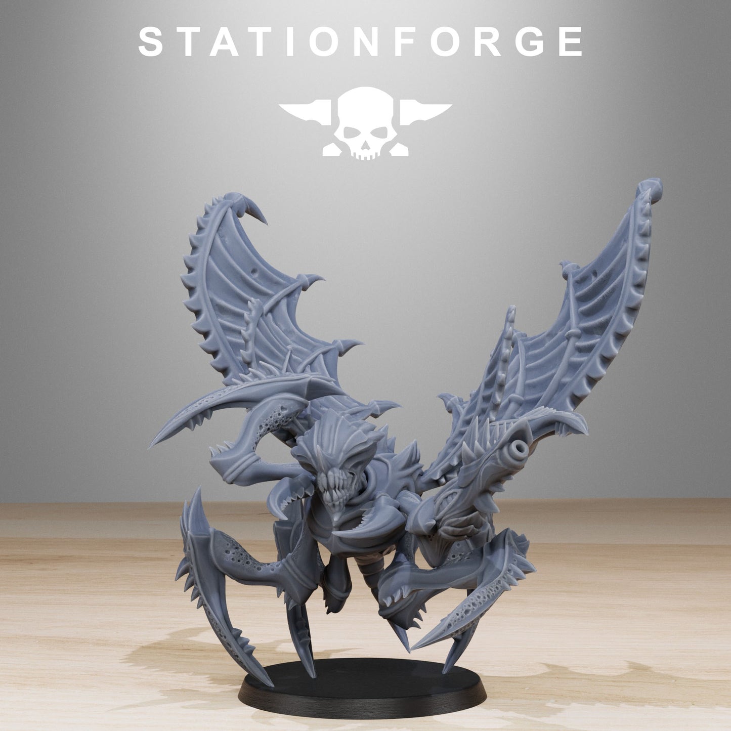 Xenarid Flying Crawlers - Tyranid Proxies - Compatible with Warhammer 40K - by Station Forge - Tabletop RPG Miniature - Roleplaying 3D Printed Fantasy Mini