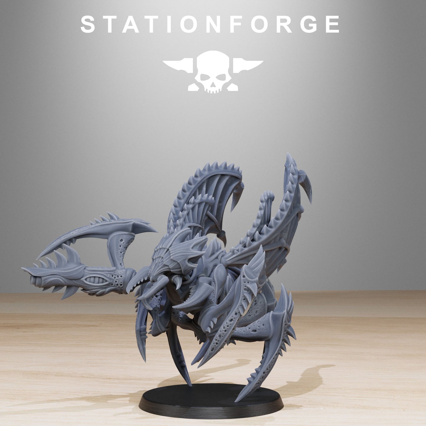 Xenarid Flying Crawlers - Tyranid Proxies - Compatible with Warhammer 40K - by Station Forge - Tabletop RPG Miniature - Roleplaying 3D Printed Fantasy Mini