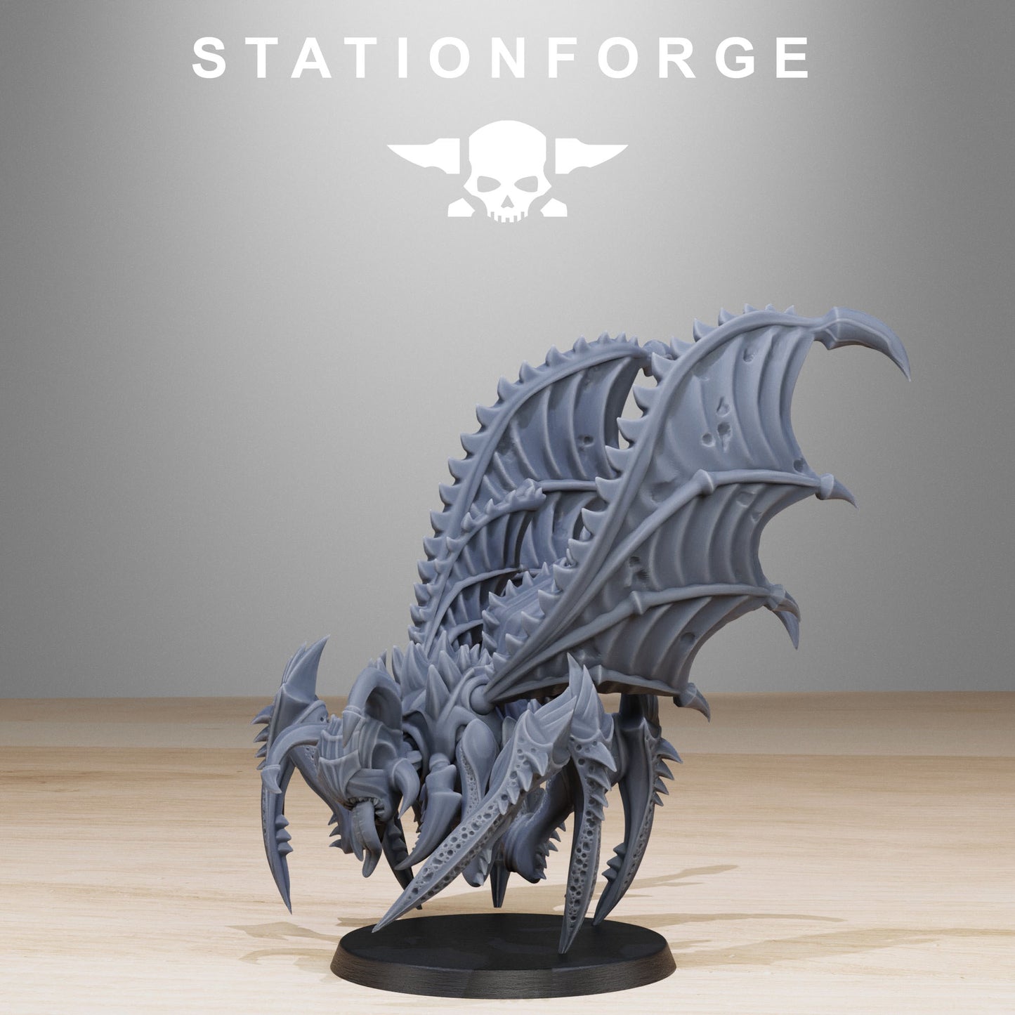 Xenarid Flying Crawlers - Tyranid Proxies - Compatible with Warhammer 40K - by Station Forge - Tabletop RPG Miniature - Roleplaying 3D Printed Fantasy Mini