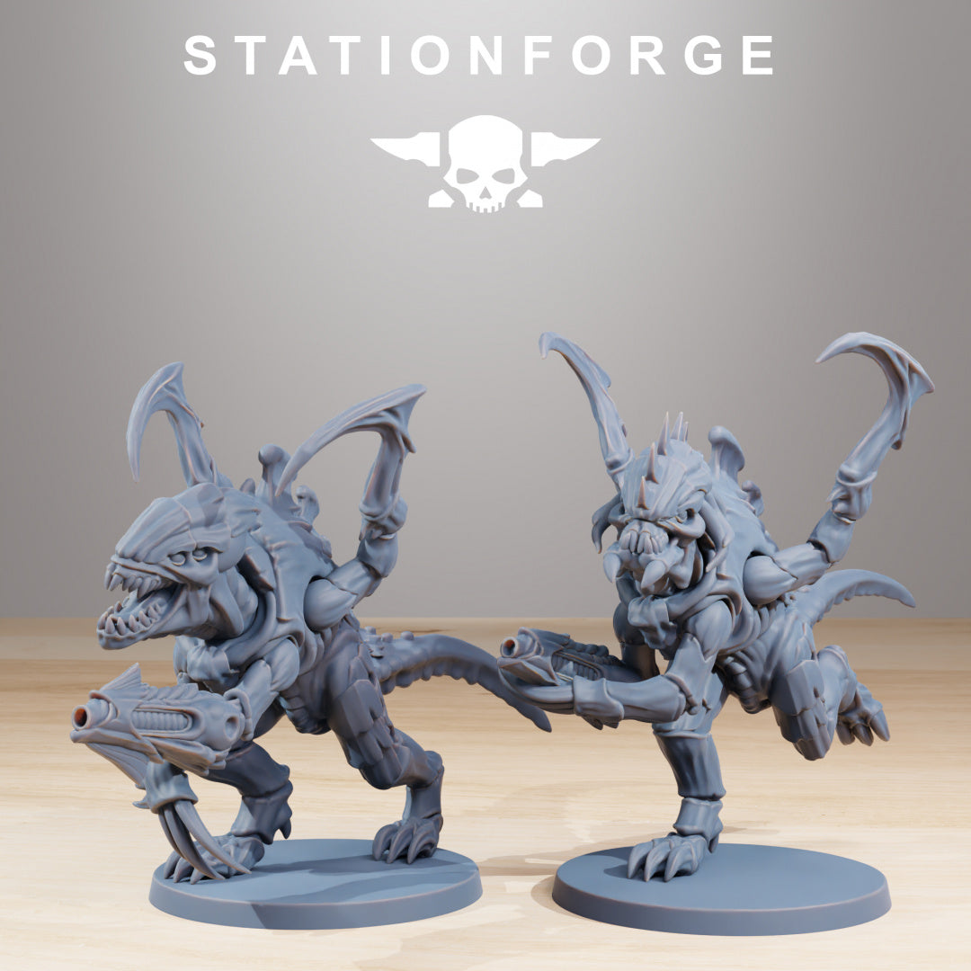 Xenarid Infantry 2.0 - Compatible with Warhammer 40k - Tyranid Proxy - by Station Forge - Tabletop RPG Miniature - Roleplaying 3D Printed Fantasy Mini