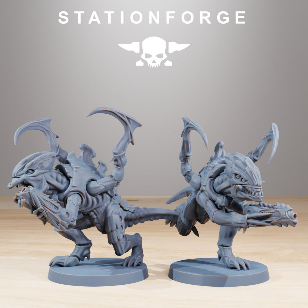 Xenarid Infantry 2.0 - Compatible with Warhammer 40k - Tyranid Proxy - by Station Forge - Tabletop RPG Miniature - Roleplaying 3D Printed Fantasy Mini