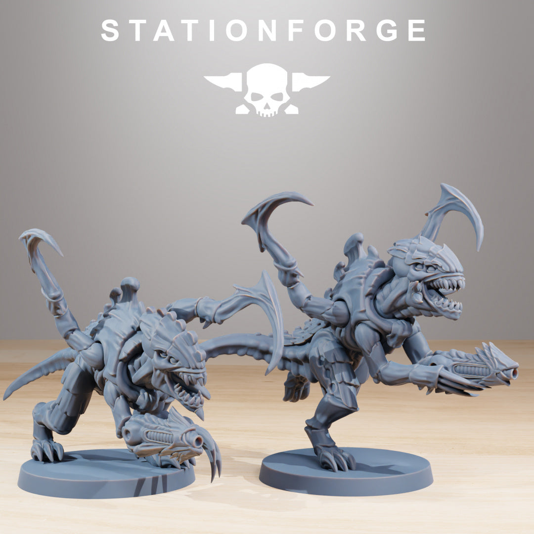 Xenarid Infantry 2.0 - Compatible with Warhammer 40k - Tyranid Proxy - by Station Forge - Tabletop RPG Miniature - Roleplaying 3D Printed Fantasy Mini