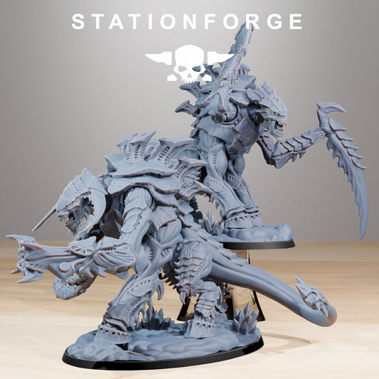 Xenarid Necrothorn - Compatible with Warhammer 40K - by Station Forge - Tabletop RPG Miniature - Roleplaying 3D Printed Fantasy Mini