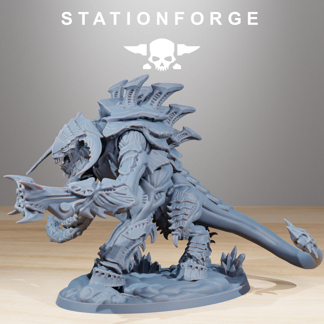 Xenarid Necrothorn - Compatible with Warhammer 40K - by Station Forge - Tabletop RPG Miniature - Roleplaying 3D Printed Fantasy Mini