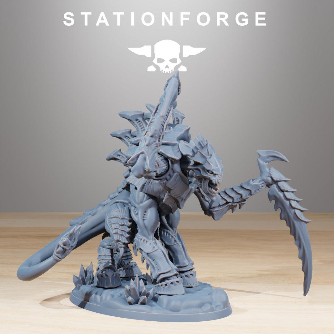 Xenarid Necrothorn - Compatible with Warhammer 40K - by Station Forge - Tabletop RPG Miniature - Roleplaying 3D Printed Fantasy Mini