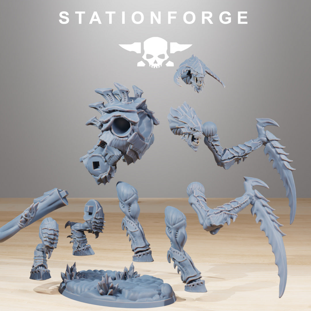 Xenarid Necrothorn - Compatible with Warhammer 40K - by Station Forge - Tabletop RPG Miniature - Roleplaying 3D Printed Fantasy Mini