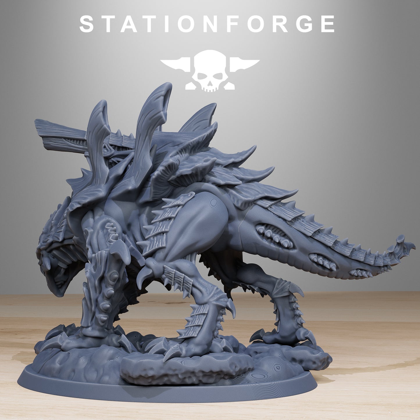 Xenarid Predator - Compatible with Warhammer 40k Tyranid Proxy - by Station Forge - Tabletop RPG Miniature - Roleplaying 3D Printed Fantasy Mini