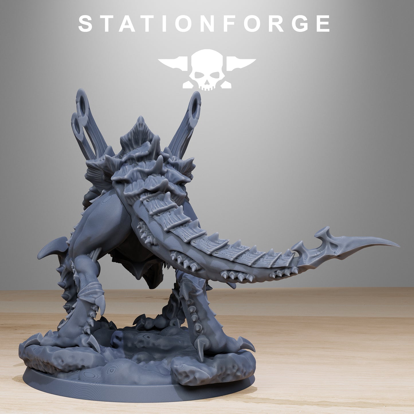 Xenarid Predator - Compatible with Warhammer 40k Tyranid Proxy - by Station Forge - Tabletop RPG Miniature - Roleplaying 3D Printed Fantasy Mini