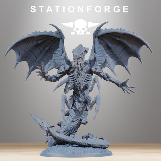 Xenarid Wormaak - Compatible with Warhammer 40K - by Station Forge - Tabletop RPG Miniature - Roleplaying 3D Printed Fantasy Mini