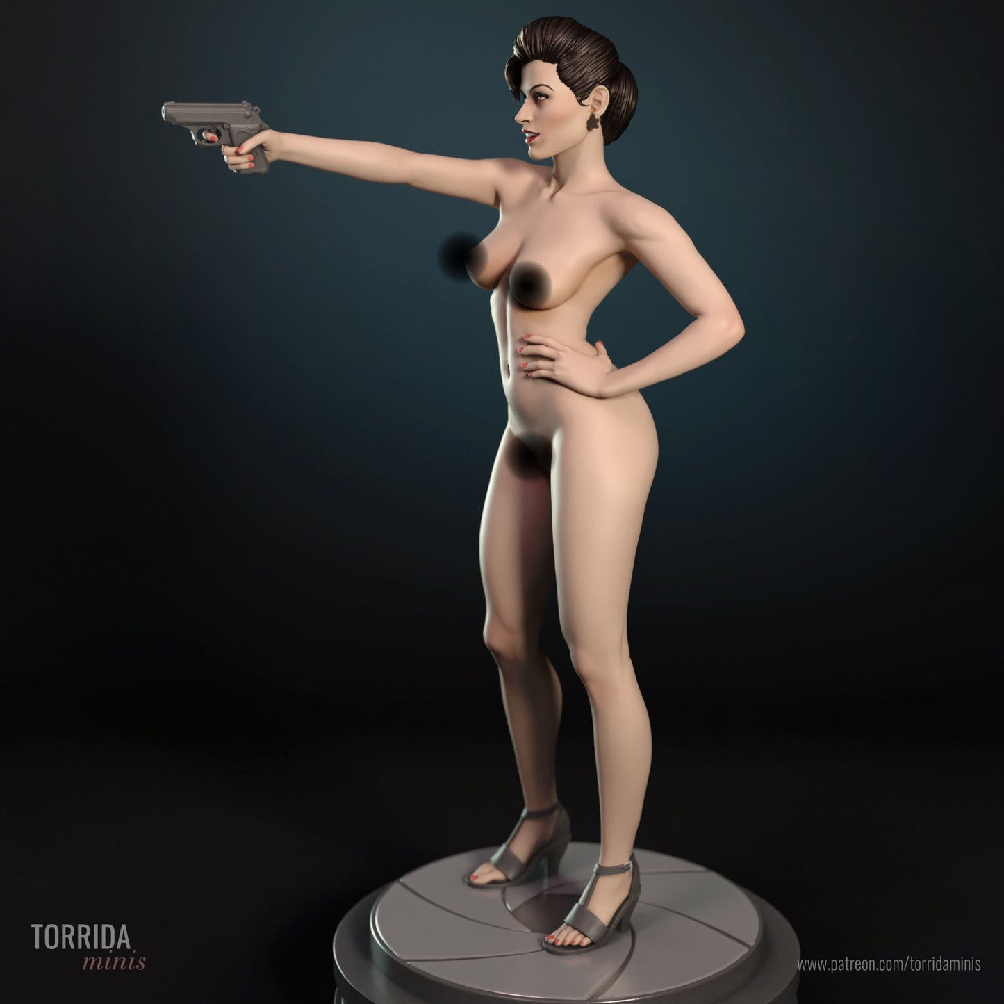 Xenia Onatopp NSFW Sculpture(75mm to 500mm) - Unassembled/Unpainted/3D Print